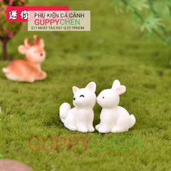 Mô Hình Trang Trí " Hồ Ly Mini " - Trang Trí Tiểu Cảnh Hồ Cá và Terarium