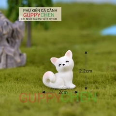 Mô Hình Trang Trí " Hồ Ly Mini " - Trang Trí Tiểu Cảnh Hồ Cá và Terarium