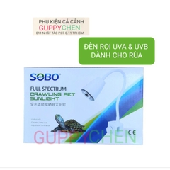 Bộ Đèn Sưởi Dành Cho Rùa và Bò Sát Thú Cưng - Đèn Tia UVA UVB 3.0 Tiện Dụng