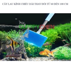 Cây Chà Hồ Vệ Sinh Hồ Cá Xoay 360 Độ Có Thể Kéo Dài 1m - Tiện Lợi Vệ Sinh Hồ Cá