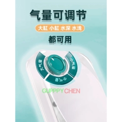 Máy Sủi Oxi Sobo Siêu Êm Trong Suốt AQ-009 , AQ-013 , AQ-016 , AQ-019 Dùng Cho Hồ Cá