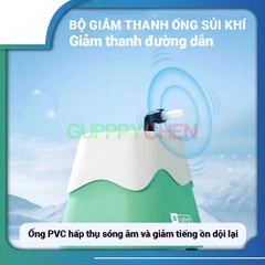 Máy Sủi Oxi Núi Lửa Cao Cấp YEE - máy sủi oxi siêu êm, có sẵn dây sủi và đá sủi