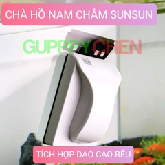 Chà Hồ Nam Châm SUNSUN MB-115D Tích Hợp Cạo Rêu Siêu Sạch Dùng Cho Hồ Cá