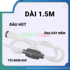 Bộ Hút Phân YEE Vệ Sinh Hồ Cá - Dụng cụ thay nước hồ cá dài 1m5