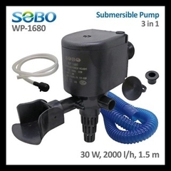 Máy Bơm Chìm và Oxi 3 Trong 1 Cho Hồ Cá SOBO WP-1200, WP-1680, WP-2680
