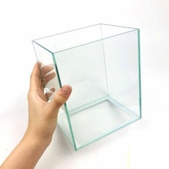 Giao hỏa tốc HCM - Hồ kính mini - Keo show betta guppy kích thước 10x15x15cm