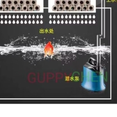 Bộ Dàn Lọc Mưa Mica SOBO 2 Tầng  F-30/ F-60/ F-90 Dùng Cho Hồ Cá