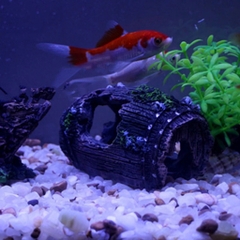 Mô Hình Thùng Gỗ Trang Trí Bể Cá Thủy Sinh - Tạo Tiểu Cảnh Cho Tép Cảnh