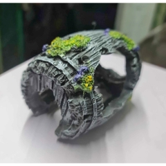 Mô Hình Thùng Gỗ Trang Trí Bể Cá Thủy Sinh - Tạo Tiểu Cảnh Cho Tép Cảnh