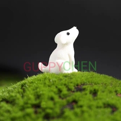 Mô Hình Tiểu Cảnh " Chó Cha Con Mini " - Trang Trí Hồ Cá và Terarium