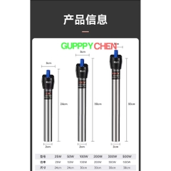 Cây Sưởi Hồ Cá Yee Bọc 2 Lớp Dùng Cho Hồ Cá Thủy Sinh