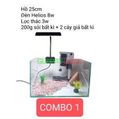 (HOẢ TỐC HCM) COMBO HỒ KÍNH KÈM LỌC VÀ ĐÈN NUÔI CÁ TIỆN LỢI TIẾT KIỆM