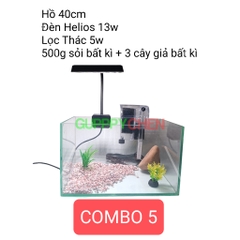 (HOẢ TỐC HCM) COMBO HỒ KÍNH KÈM LỌC VÀ ĐÈN NUÔI CÁ TIỆN LỢI TIẾT KIỆM