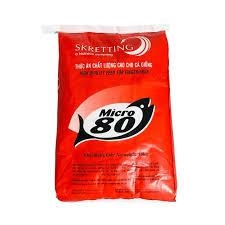Cám MiCro 80 Micro 0 Bao Nguyên 10 - 15Kg - Thức Ăn Cho Cá Dạng Hạt Nổi