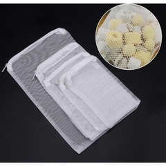 Túi lưới đựng vật liệu lọc dây khoá kéo , túi lọc sứ dùng cho hồ cá thủy sinh