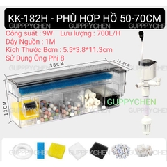 (TẶNG VLL) Lọc Tràn Đa Năng KAOKUI KK-152H KK-162H KK-172H KK-182H Thích Hợp Cho Hồ Cá Thủy Sinh