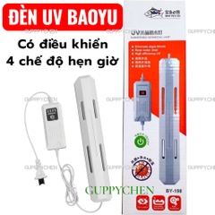 Đèn UV Diệt Tảo Baoyu Có Điều Khiển Hẹn Giờ BY-198T Dùng Cho Hồ Cá Thủy Sinh