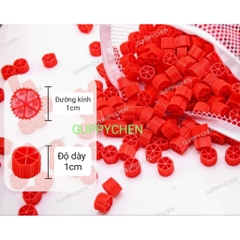 (TẶNG TÚI VLL) Vật liệu lọc cao cấp hạt Kanet ( Kaldnes ) Dùng cho hồ cá hồ thủy sinh