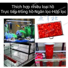 (TẶNG TÚI VLL) Vật liệu lọc cao cấp hạt Kanet ( Kaldnes ) Dùng cho hồ cá hồ thủy sinh