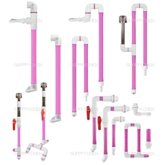 Phụ Kiện Lắp Ráp Ống Nước Hồ Cá - Co Nối T Co Vuông , Lơ , Bịt Ống Dùng Cho Máy Bơm Hồ Cá