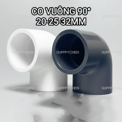 Phụ Kiện Lắp Ráp Ống Nước Hồ Cá - Co Nối T Co Vuông , Lơ , Bịt Ống Dùng Cho Máy Bơm Hồ Cá