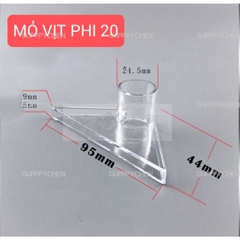 Phụ Kiện Ống Nước PVC Hồ Cá - Van Khoá - 1 Chiều - LUPPE - MỎ VỊT OUT - Nấm Xã - Cho Hồ Cá Thủy Sinh