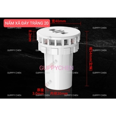 Phụ Kiện Ống Nước PVC Hồ Cá - Van Khoá - 1 Chiều - LUPPE - MỎ VỊT OUT - Nấm Xã - Cho Hồ Cá Thủy Sinh