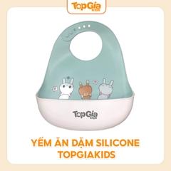 Yếm ăn dặm Silicone TopGiaKids