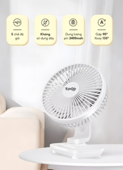 Quạt tích điện mini để bàn TopgiaKids M7-07