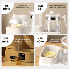 Máy đun pha sữa tiệt trùng đa năng 8878 TopgiaKids