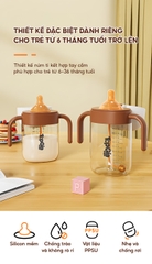 Bình sữa nắp lật PPSU TopgiaKids 240ml/300ml