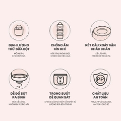 Hộp đựng sữa bột trẻ em