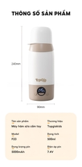 Máy đun nước hâm sữa cầm tay TopgiaKids M3-03