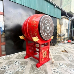 Trống Đình Chùa 70×90cm Gỗ Mít Da Trâu – Âm Thanh Vang Trầm Hùng