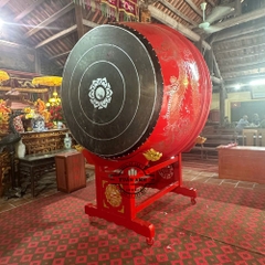 Trống Đình Chùa 150cm Cao 180cm – Trống Gỗ Mít Da Trâu Cao Cấp | Thùng Gỗ Tuấn Anh
