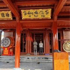 Trống Nhà Thờ Họ Gỗ Mít Da Trâu