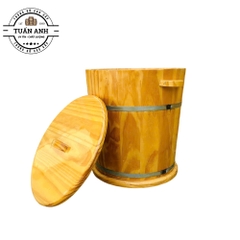 Thùng Gỗ Chứa Gạo Phong Thủy 20kg