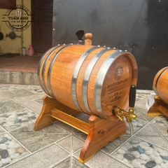 Thùng gỗ sồi dung tích 20 lít – thích hợp trang trí, bảo quản thực phẩm