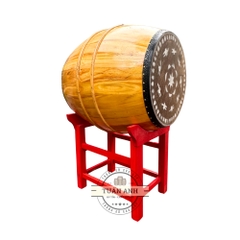 Trống lõi gỗ mít da trâu ĐK 60cm x 80cm