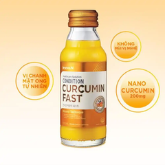 Nước uống tinh chất nghệ Condition Curcumin Fast hỗ trợ giảm viêm loét dạ dày (Hộp 10 chai 100ml)