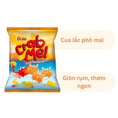 Lốc 10 gói snack cua lắc phô mai Oishi 34g