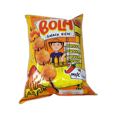 Lốc 10 gói snack viên Oishi Bola vị mực cay 34g