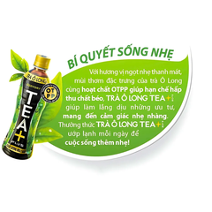 Lốc 6 chai trà ô long TEA+ Plus 1L