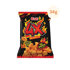 Lốc 10 gói snack bắp Oishi 4X sốt Sriracha vị cay 34g