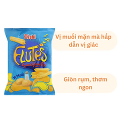 Lốc 10 gói snack khoai tây Oishi vị muối 34g