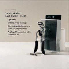 Bấm mi Vacosi Modern Lash Curler cán đen - BM03