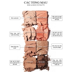 Bảng phấn mắt B.O.M 8 ô #01 Coralism 12g