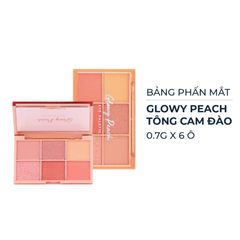 Bảng phấn mắt Baby Bright - Bright Pink tông hồng/Glowy Peach tông cam đào/Bronze Brown tông màu đất 0.7g