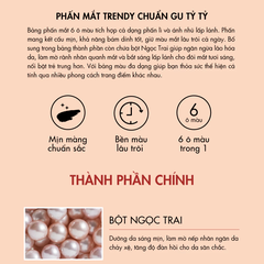 Bảng phấn mắt Baby Bright - Bright Pink tông hồng/Glowy Peach tông cam đào/Bronze Brown tông màu đất 0.7g