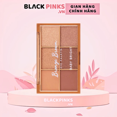 Bảng phấn mắt Baby Bright - Bright Pink tông hồng/Glowy Peach tông cam đào/Bronze Brown tông màu đất 0.7g